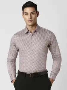 Van Heusen Men Slim Fit Opaque Printed Party Shirt
