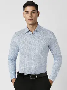 Van Heusen Men Slim Fit Opaque Printed Formal Shirt