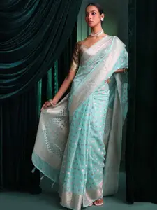 Indethnic Woven Design Zari Banarasi Saree