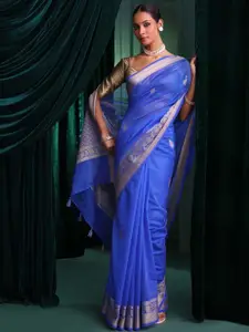 Indethnic Woven Design Zari  Banarasi Saree