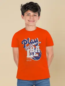 Allen Solly Junior Boys Printed Round Neck Cotton Tshirt