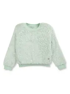 Gini and Jony Girls  Round Neck Sweatshirt