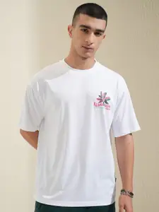 HIGHLANDER Men Floral Printed Tropical Applique T-shirt