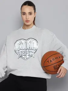Puma Cherry on Top Typography Printed Oversized Pure Cotton Basketball Sweatshirt