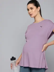 Puma Maternity Studio Extended Sleeves Drycell Relaxed Fit Maternity Training T-shirt