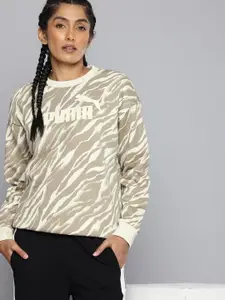 Puma Animal Printed Relaxed Fit  Sweatshirt