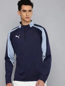 Puma individual LIGA Quarter Slim Fit DryCell Football T-shirt