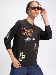 DressBerry Check Print Sweatshirt