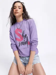 DressBerry Typography Printed Sweatshirt