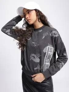 DressBerry Floral Printed Sweatshirt