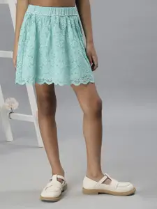 One Friday A-Line Lace Above Knee Skirts