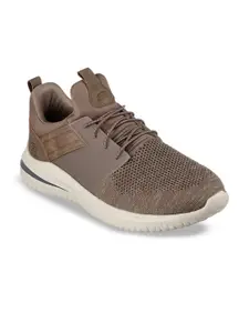 Skechers Mens DELSON 3 Khaki Casual Shoes