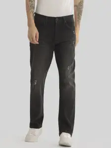 Snitch Men Comfort Cotton Relaxed Fit Mildly Distressed Light Fade Stretchable Jeans