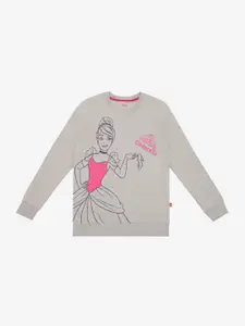 Bodycare Kids Girls Printed Cotton Sweatshirt