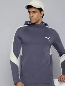 Puma Evostripe DryCell Slim Fit Colurblocked Hooded Sweatshirt