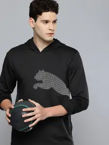 Puma Train All Day Big Cat Printed Slim Fit Training Hooded Sweatshirt