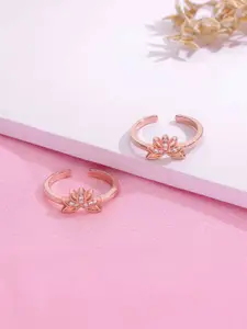 KAI JEWEL Rose Gold-Plated Toe Rings