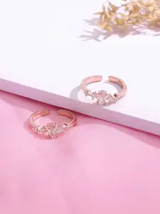 KAI JEWEL Rose Gold-Plated Toe Rings