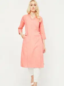max Women Embroidered Chikankari Kurta