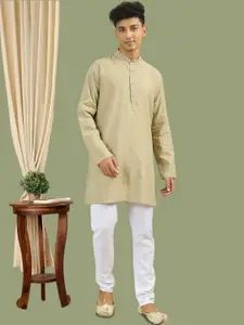 TATTVA Men Thread Work Kurta