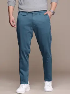 French Connection Men Regular Fit Solid Casual Chinos Trouser