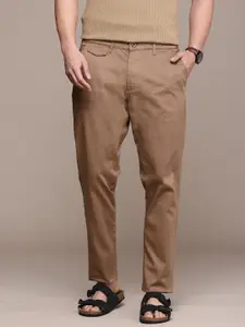French Connection Men Regular Fit Solid Casual Chinos Trouser