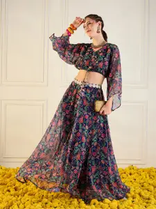 Shae by SASSAFRAS Printed Ready to Wear Lehenga With Blouse