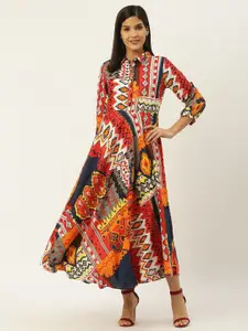 Anouk Ethnic Motifs Print Maxi Dress