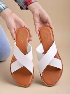 Shoetopia Girls Party Open Toe Flats with Bows