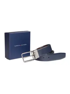 Tommy Hilfiger Men Textured Leather Reversible Formal Belt
