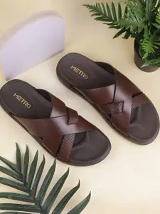 Metro Men Leather Comfort Sandals