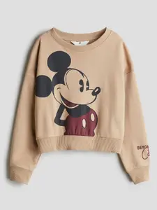 H&M Girls Printed Sweatshirts