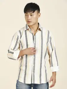 TRYBUY.IN Men Standard Striped Casual Shirt