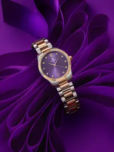 Carlton London Women Purple Dial & Straps Analogue Watch CLBRTPRP