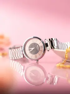 Carlton London Women Pink Dial & Bracelet Style Straps Analogue Watch CLSPNK