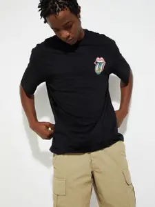 max URB_N Men Oversized Back Printed T-shirt