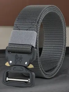 The Roadster Lifestyle Co Men Textured Canvas Casual Belt