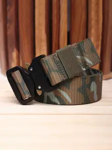 The Roadster Lifestyle Co Men Textured Canvas Casual Belt