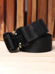 The Roadster Lifestyle Co Men Textured Canvas Casual Belt