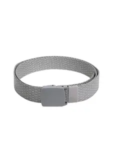 The Roadster Lifestyle Co. Men Textured Slider Buckle Closure Belt