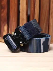 The Roadster Lifestyle Co. Men Textured Interlock Closure Belt