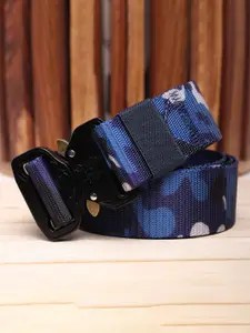 The Roadster Lifestyle Co. Men Textured Interlock Closure Belt