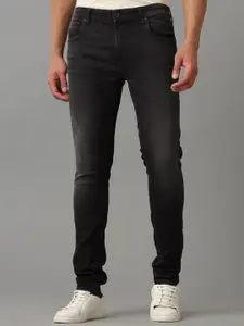 Voi Jeans Men Comfort Mid-Rise Skinny Fit Light Fade Jeans