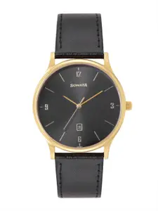 Sonata Men Analogue Watch 77105YL03