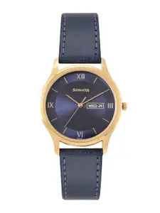 Sonata Men Essen Analogue Watch 77082YL08