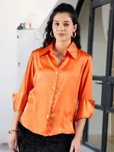 DressBerry Women Smart Solid Casual Shirt