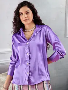 DressBerry Women Relaxed Fit Opaque Casual Shirt