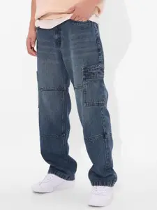The Souled Store Men Relaxed Fit Mid-Rise Cotton Stretchable Jeans