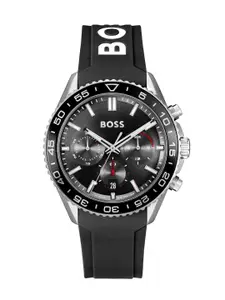 BOSS Men Leather Straps Analogue Chronograph Watch 1514141