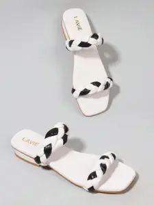 Lavie Women Printed Ethnic Slip-On Open Toe Flats